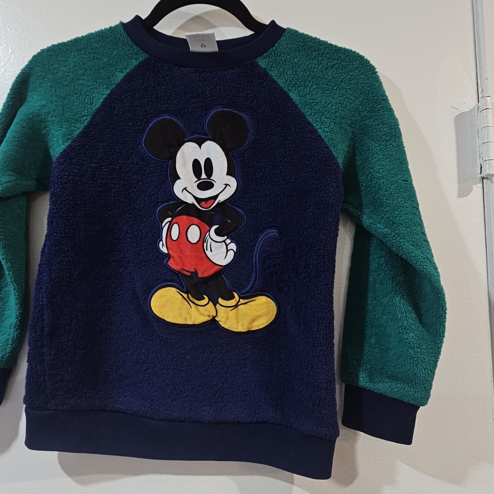 Disney Kids Mickey Mouse Sweatshirt - Green and Blue